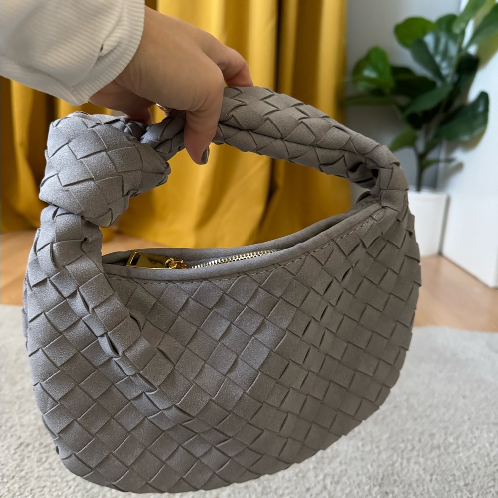Brand new woven mini hobo bag